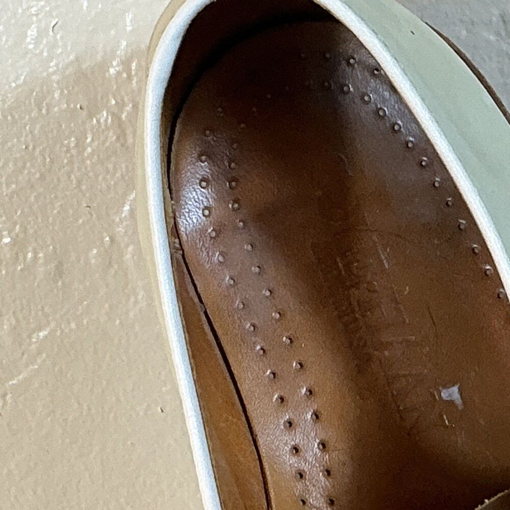 Cole Haan 12 D Buc Creamy Beige Nubuck Vintage Made In USA Shoes Summer Oxford - Picture 5 of 8